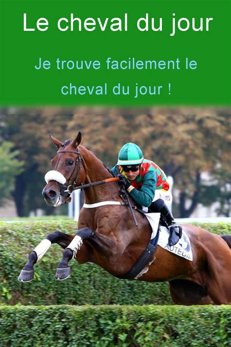 le cheval du jour.